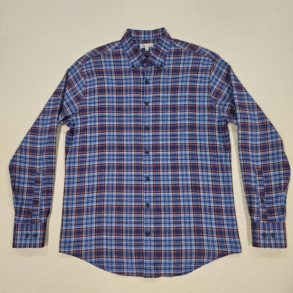 Peter Millar Performance Flannel Button Down L - image 2